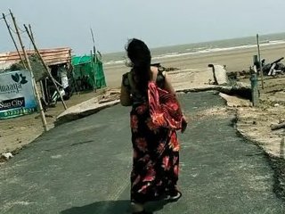 Stunning Indian mother engages in sexual activity at a coastal resort