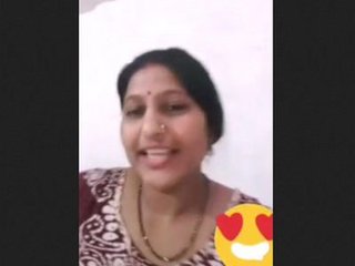 Indian aunt's explicit video featuring mature woman