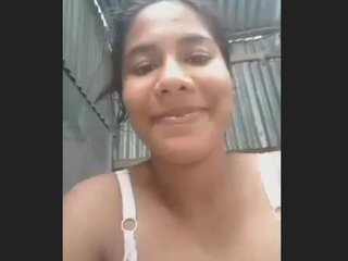 Aroused village girl experiences intense pussy rubbing