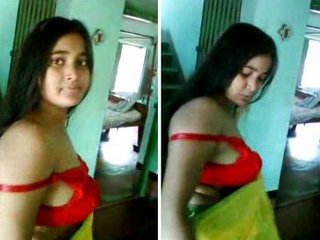 Adorable babe reveals her breasts