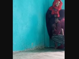 A hijabi woman in undergarments delivers a passionate oral sex act and then engages in intercourse