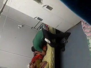 After tidying up the store, a woman gets a facial from her lover