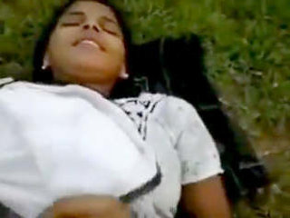 Indian girl gets hot and bothered in the great outdoors