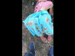 Indian bhabi engages in outdoor sex