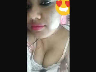 Pakistani wife proudly displays her large breasts