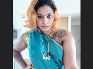 Indian housewife cooks without bra in Tamil