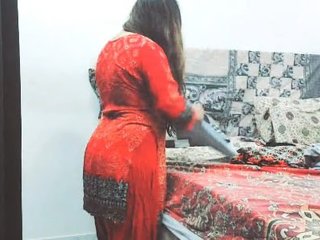 Sobia Nasir's seductive performance with an elderly man in a low-lit room
