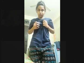 Super-horny Desi girl's hot solo performance in part 2