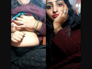 Indian wife reveals her breasts during a live performance