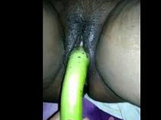 Aroused Indian wife with a large breast