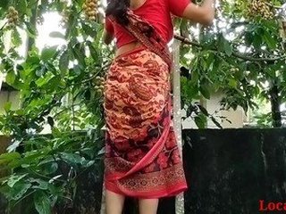 Rural matron engages in open-air intimacy amidst the forest