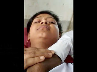 Young university woman from South Asia engages in sexual activity