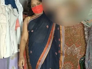Indian aunty in a saree gets wild in hot sex