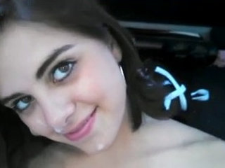 Stunning college girl indulges in passionate oral and intercourse