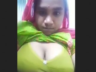 Village bride with big breasts from India