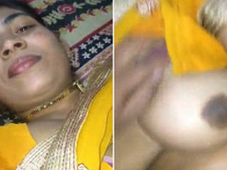 Indian chick's XXX chest gets touched after winning a game