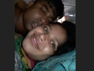 A stunning woman giving oral and having sex with her partner in a village setting