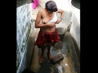 Secretly filmed video of a young girl taking a bath