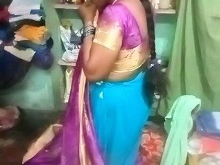 Tamil language teacher teaches in a steamy video