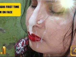 Salu Bhabhi's first time with cum on her face