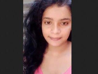 Cute girl shows off her pretty pussy and masturbates