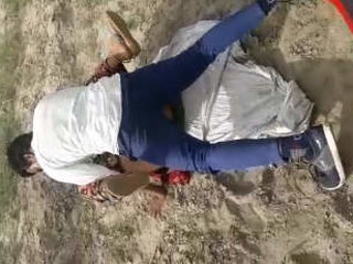 Randice gets double penetrated outdoors by two men