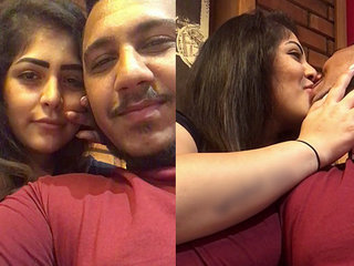 Arab lovers share a passionate kiss in a steamy video