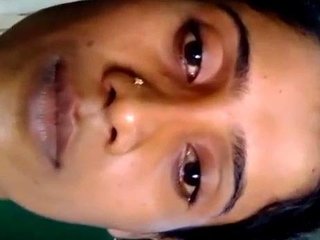 Solitary Indian girl's nude selfie video