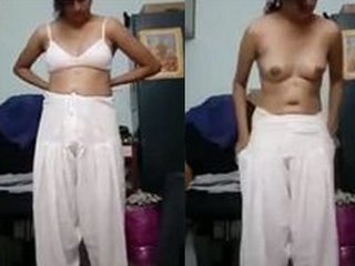 Indian bhabhi strips in public for a camera