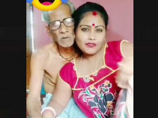 Desi bhabhi's TikTok adventure with an older man
