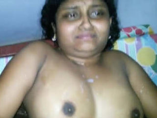 Wife tries to avoid getting cum in her face during intense fucking