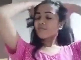 Sexy Indian girl strips naked in bathroom