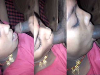 Indian village bhabhi gives a hot MMS blowjob