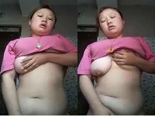 Exclusive video of a horny Assam girl revealing her big boobs and pussy