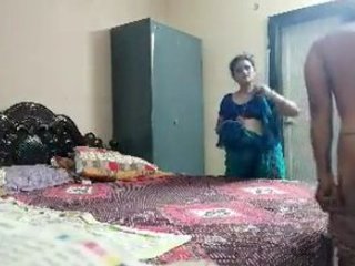 Desi bhabi's first time with her father in low light