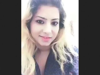 Young girl pleasures herself with her fingers in explicit video