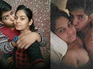 Indian couple shares passionate kisses and lovemaking in bed