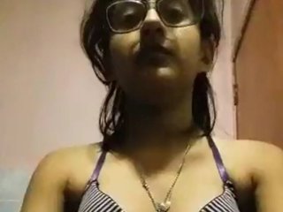 Extremely cute Indian girl stripping naked and teasing