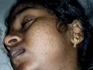 Local sexy Tamil girl with a hairy pussy takes a cumload