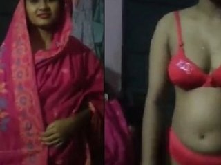 Bengali wife strips naked for her husband's pleasure