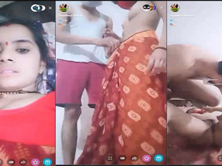 Desi couple from village enjoys live cam show