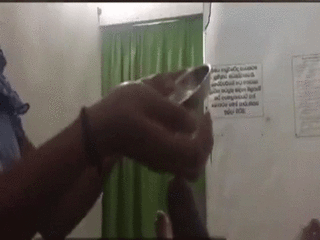 Client captures massage session on video at Indian parlour