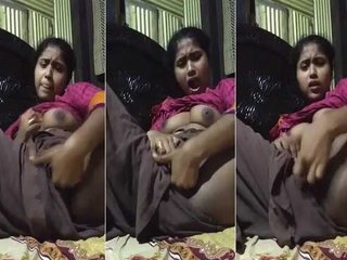 Village girl's tight pussy gets fingering and jerking in stripchat video