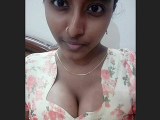Cute Tamil girl masturbates in solo video