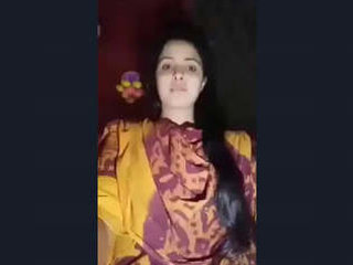 Desi girl shares her village update with a video