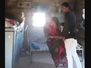 Young Indian couple enjoys steamy sex in village setting