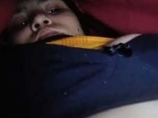 Pakistani bhabhi's delightful finger jerking in two parts