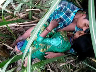 Desi couple enjoys outdoor sex in secluded spot