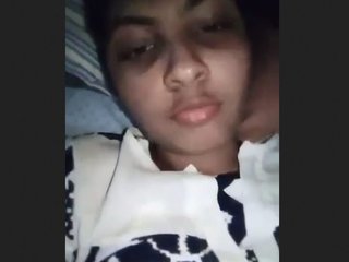 Cute desi girl shows off her sensuality with finger play